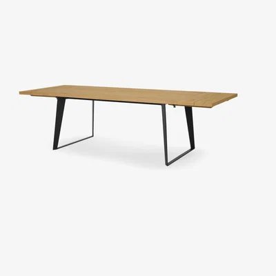 Made.com Solin 6-12 Seat Extending Dining Table, Rustic Oak