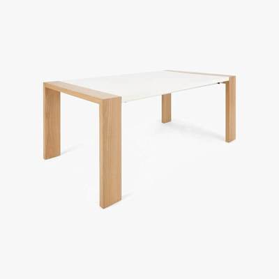 Made.com Ethan Extending Dining Table, Oak and White