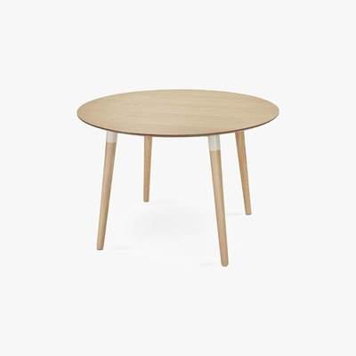 Made.com Edelweiss Round Dining Table, Ash and White