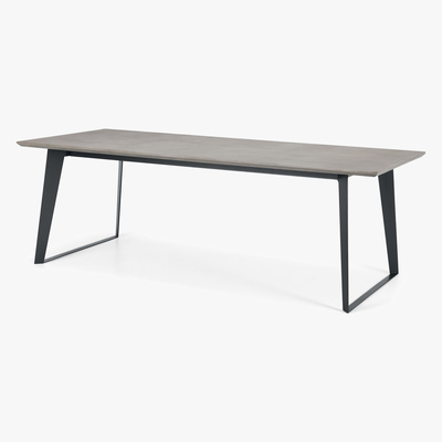 Made.com Boone 10 Seat Dining Table, Concrete Resin Top