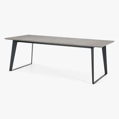 Made.com Boone 10 Seat Dining Table, Concrete Resin Top