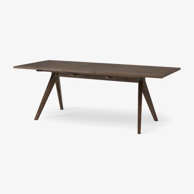 Made.com Wingrove 8-10 Seat Extending Dining Table, Dark French Oak