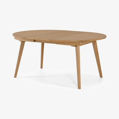 Made.com Wingrove 4-6 Seat Round to Oval Extending Dining Table, French Oak