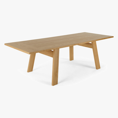 Made.com Cortez 6-10 Seat Extending Dining Table, Ash