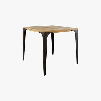 Maisons du Monde Profesionnal Industrial Dining Table in Pale Mango Wood L75 Metropolis Pro