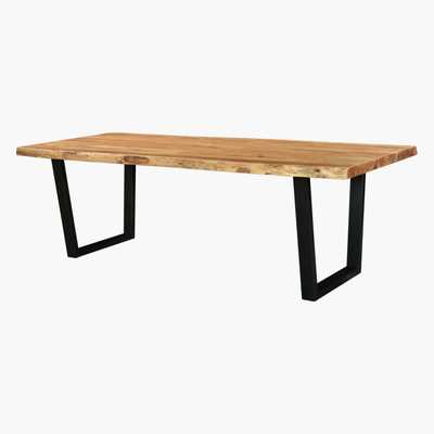 Maisons du Monde Metal and Acacia 8/10-Seater Dining Table L240 Hisa