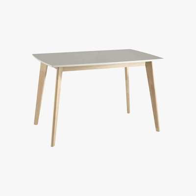 Maisons du Monde 4-6-Seater White Dining Table L120 Mia