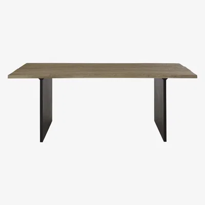 Maisons du Monde 8/10-person dining table in recycled elm and metal L200cm