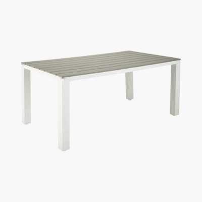 Maisons du Monde Garden Table 6 Persons in Composite and Aluminium W180 Escale