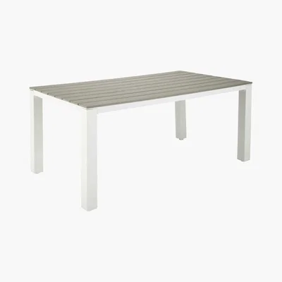 Maisons du Monde Garden Table 6 Persons in Composite and Aluminium W180 Escale