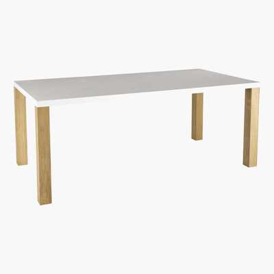 Maisons du Monde Wooden dining table in white W 200cm Austral