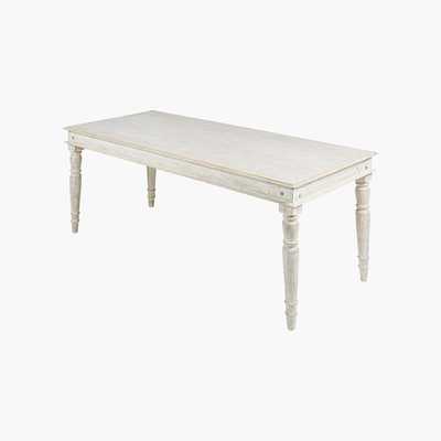 Maisons du Monde Bleached solid mango wood table L 180 cm Salina