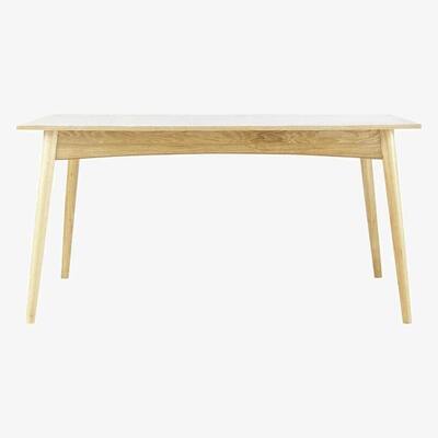 Maisons du Monde Extendible 6-10 Seater Dining Table in White L150/220