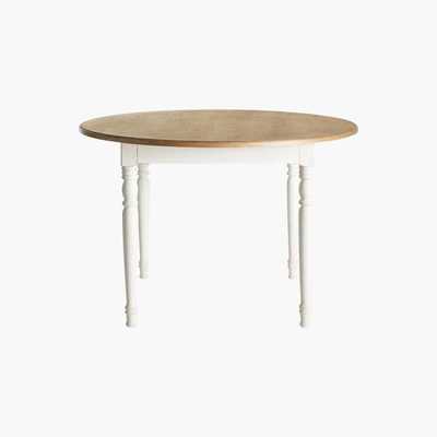 Maisons du Monde Round Dining Table in Cream D 120 Léontine