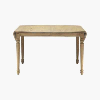 Maisons du Monde Oak Extendible 6-10 Seater Dining Table W 120-250cm Atelier