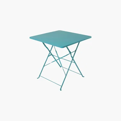 Maisons du Monde Professional Petrol Blue Garden Table L70 Guinguette Pro