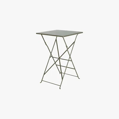 Maisons du Monde Professional Khaki Metal High Garden Table H105 Guinguette Pro