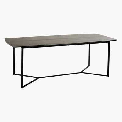 Maisons du Monde Black 6-8 Seater Dining Table W 210 cm Opal