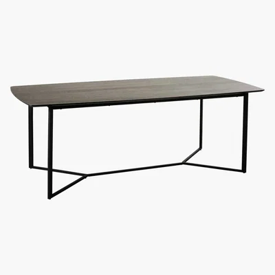 Maisons du Monde Black 6-8 Seater Dining Table W 210 cm Opal