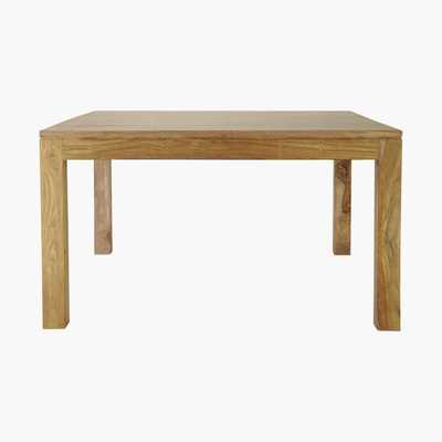 Maisons du Monde Solid Sheesham Wood Square Dining Table L140 Stockholm