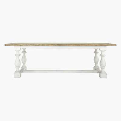Maisons du Monde Solid Pine Dining Table W 250cm Montmorency