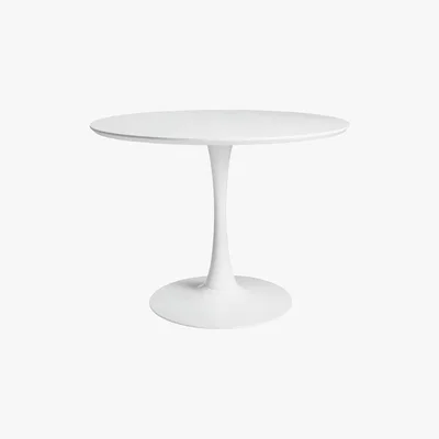 Maisons du Monde Round dining table in white D 100 cm Circle