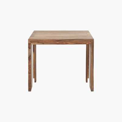 Maisons du Monde Extendable Console Table in Solid Indian Rosewood for 2-6 People W40-160 Stockholm