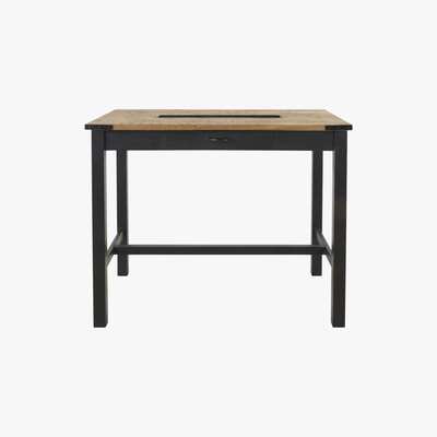 Maisons du Monde Professional Mango Wood and Metal High Dining Table L125 Alfred BUSINESS