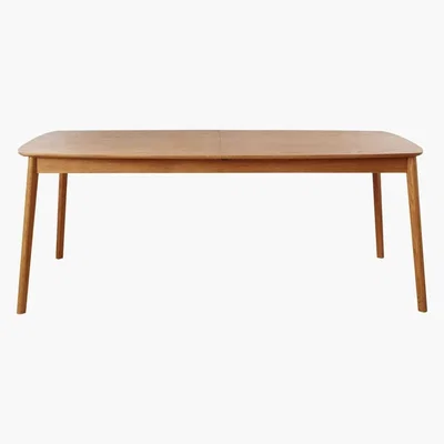 Maisons du Monde Oak Extendible 8-12 Seater Dining Table W 200-300 cm Portobello