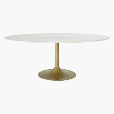 Maisons du Monde Metal and Marble 4-6 Seater Dining Table W200 Manisa