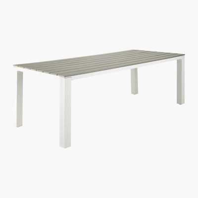 Maisons du Monde Garden table 8-10 persons in aluminium and composite W230 Escale