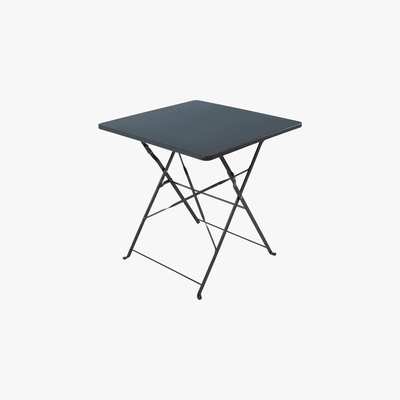 Maisons du Monde Professional Grey Metal Garden Table L70 Guinguette Pro