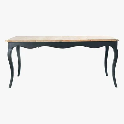 Maisons du Monde Mango Wood Extending Dining Table W 180cm Versailles