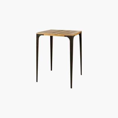 Maisons du Monde Professional High Industrial Dining Table in Pale Mango Wood L75 Metropolis Pro