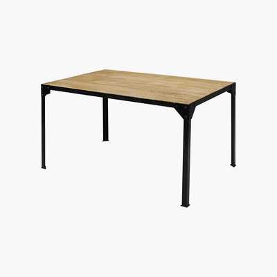 Maisons du Monde Solid mango wood and black metal dining table L140 Factory