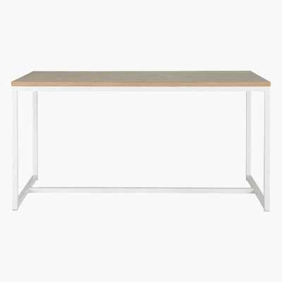 Maisons du Monde Wood and metal dining table in white W 150cm Igloo