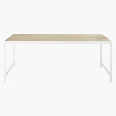 Maisons du Monde Parquet Slat Effect 6-Seater Dining Table W160 Zumi