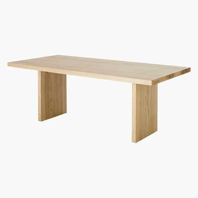 Maisons du Monde Solid Ash 6-8 Seater Dining Table W200 Eole