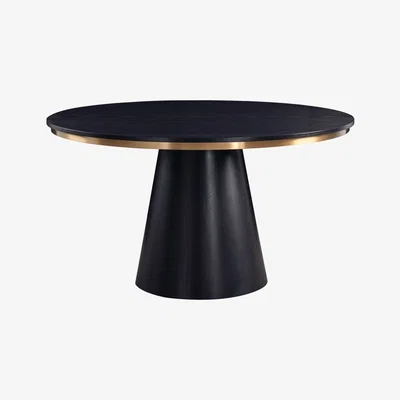My Furniture Brewster 4-6  Seat Black Dining Table