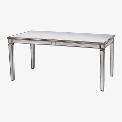My Furniture Antoinette Toughened Mirror Dining Table