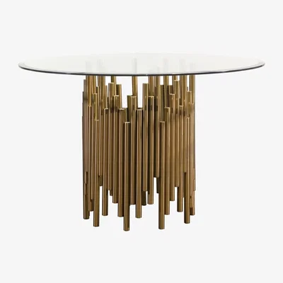 My Furniture Rubell Brass Dining Table