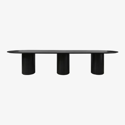 My Furniture Ophelia Black XL Dining Table