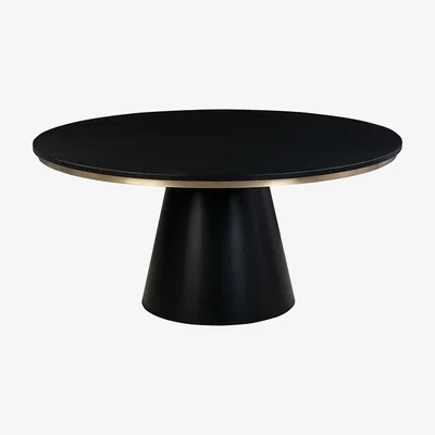 My Furniture Brewster 6-8 Seat Black Dining Table