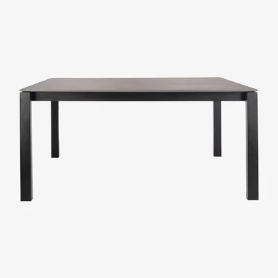 My Furniture Corinna 6 Seat Dining Table Concrete effect - Black Legs