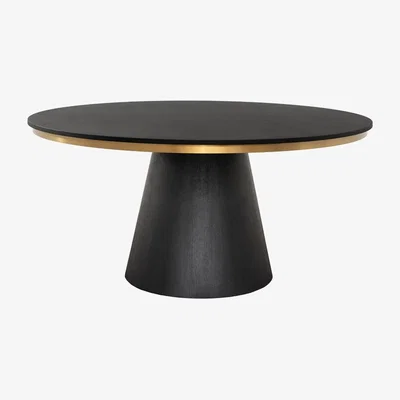 My Furniture Brewster 6-8 Seat Black Dining Table
