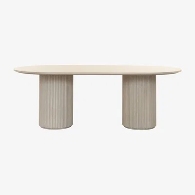 My Furniture Ophelia Washed Grey Oak Dining Table