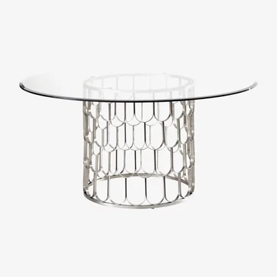 My Furniture Pino 6-8 Seat Silver Dining Table