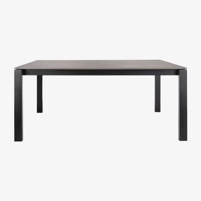 My Furniture Corinna 8 Seat Dining Table Concrete effect - Black Legs