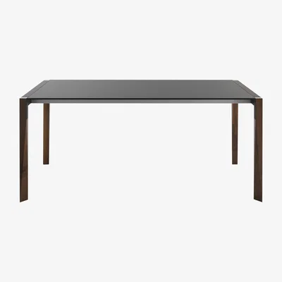 Made in Design Tango Extending table - L 125 to 205 cm / Fenix-NTM® by Horm Black/Natural wood