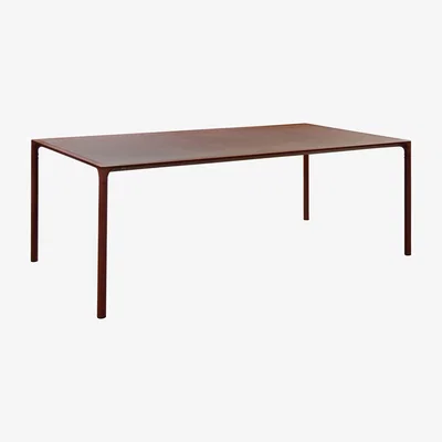 Made in Design Terramare Rectangular table - Metal - 8 persons - L 203 cm by Emu Brown